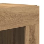 vidaXL Haut Armoire 2 Pièces chêne artisanal 69 5 x 34 x 180 cm