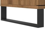 vidaXL Buffet haut chêne artisanal 60x36x110 cm bois d'ingénierie