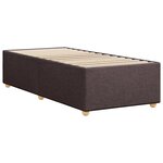 vidaXL Cadre de lit sans matelas marron foncé 100x200 cm tissu