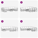 vidaXL Ensemble de canapés d'extérieur 8 pc Blanc et gris clair