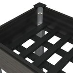 vidaXL Lit surélevé de jardin avec étagère Gris 200x50x75 cm WPC