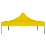vidaXL Toit de tente de réception 4 5x3 m Jaune 270 g/m²