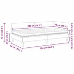 vidaXL Cadre de lit d'angle avec matelas Autre 2 Pièces Crème Velours