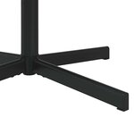 vidaXL Chaise tournante Noir Polyester Standard Pivotante
