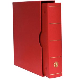 FUTURA Classique (Album pour timbres à anneaux) : étui + reliure (Rouge)