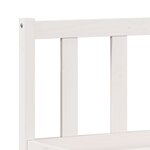 vidaXL Cadre de lit extra long sans matelas 180x220 cm bois massif pin