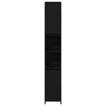 vidaXL Cabinet de Salle de Bain Chêne noir 30 x 30 x 183 5 cm