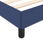 vidaXL Cadre de lit sans matelas bleu 120x200 cm tissu
