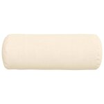 vidaXL Coussins d'accent 2 Pièces Crème Ø 25 x 70 cm