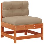 vidaXL Unité de canapé sectionnel Brun cire 190 x 62 x 70 5 cm