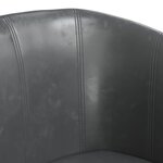 vidaXL Fauteuil gris similicuir