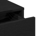 vidaXL Coiffeuse Chêne noir 50 x 41 x 135 cm Bois d'ingénierie