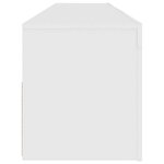 vidaXL Meuble TV avec lumières LED blanc 120x35x40 cm