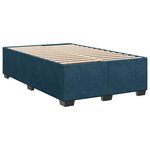 vidaXL Sommier à lattes de lit et matelas bleu 120x190 cm velours