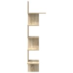 vidaXL Étagère d'angle murale chêne sonoma bois d'ingénierie