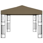 vidaXL Tonnelle 3x3 m Taupe Tissu
