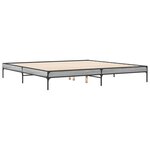 vidaXL Cadre de lit sans matelas sonoma gris 180x200 cm