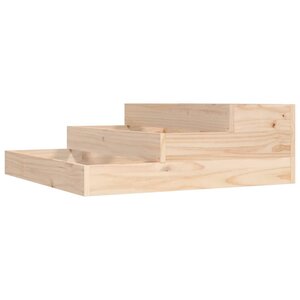 vidaXL Jardinière 78x78x27 cm Bois massif de pin