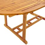 vidaXL Ensemble à manger de jardin 7Pièces bois d'acacia solide textilène