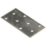 vidaXL Plaques perforées 60 Pièces 2 mm 80x40 mm acier galvanisé