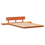 vidaXL Cadre de lit Marron 120 x 200 cm bois