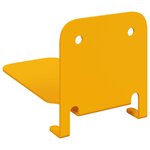 vidaXL Étagère Flottante Invisible 8 pc Jaune moutarde 6 x 11 x 6 5 cm