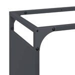 vidaXL Portant de bois chauffage anthracite 44x28x65 cm