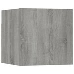 vidaXL Meuble TV mural Sonoma gris Bois d'ingénierie