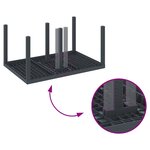vidaXL Ensemble de salle à manger pour jardin 5 Pièces Anthracite