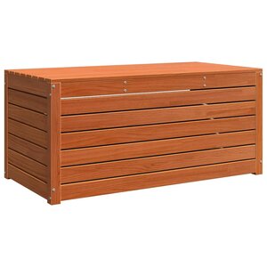 vidaXL Boîte de Rangement de Jardin Marron cire 101 x 50.5 x 46.5 cm