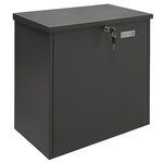 Boîte à colis en acier Bigpack Base EP2104 gros colis 47 x 46 x 24 cm Noir