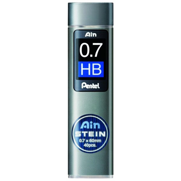 Etui de 40 mines 0 7 mm AIN STEIN C277 dureté HB x 12 PENTEL