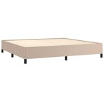 vidaXL Cadre de lit Cappuccino 200x200 cm Similicuir