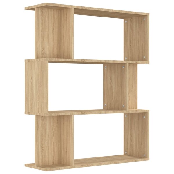vidaXL Bibliothèque/Séparateur de pièce Chêne sonoma Bois d’ingénierie