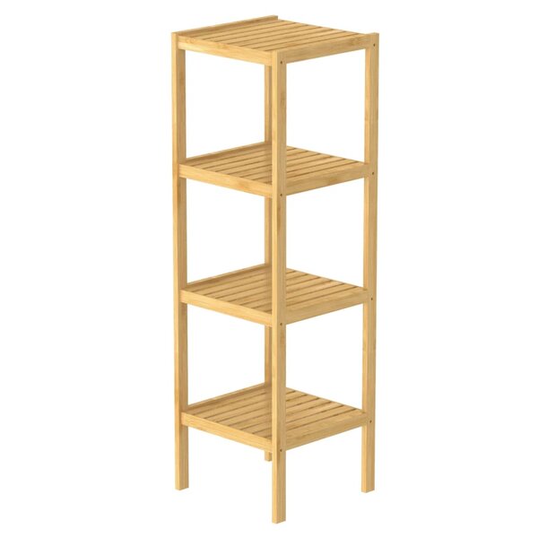EISL Étagère de salle de bain avec 4 compartiments Bambou 34x33x110 cm