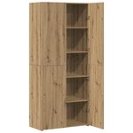 vidaXL Buffet haut en chêne artisanal 40x42 5x185 cm en bois d'ingénierie