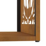 VidaXL Étagère à bois 40x40x40 cm acier résistant aux intempéries