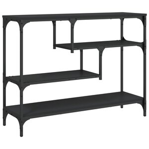 vidaXL Table console noir 100x30x75 cm bois d'ingénierie