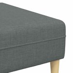 vidaXL Canapé de salon 3 Pièces Gris foncé Polyester