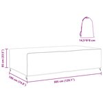 vidaXL Housse pour meubles Uni Noir 305 x 190 x 85 cm 210D