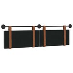 vidaXL Tête de lit suspendue Gris clair PU antique