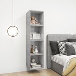 vidaXL Armoire murale Gris béton 37x37x37 cm Bois d’ingénierie