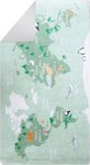 Tapis enfant MONDE 80 x 150 cm - Vert