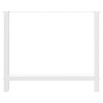 vidaXL Pieds de table à manger Blanc 2 pièces 90 x (72-73) cm Acier