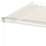 vidaXL Auvent automatique sur pied 450x350 cm Crème