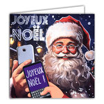 23092 Carte carrée Joyeux Noël avec Enveloppe 15x15cm