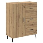 vidaXL Haut Armoire avec tiroir Chêne artisanal 69 5 x 34 x 180 cm