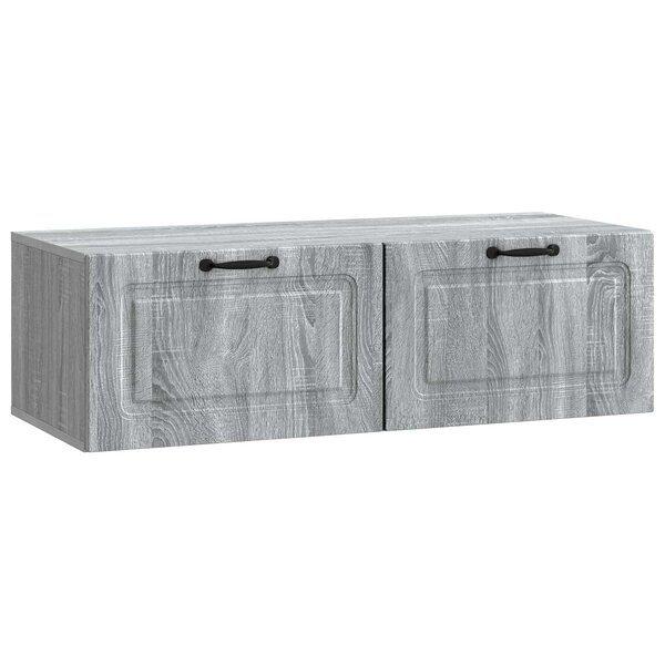 vidaXL Meuble TV mural Sonoma gris 98 x 41 x 30 cm Bois d'ingénierie