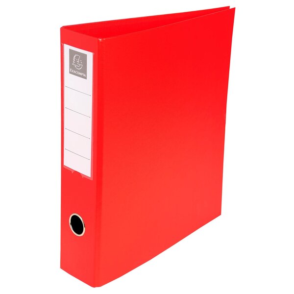 Classeur Rembordé Pvc 4 Anneaux En D De 50mm En 3ème De Couverture - A4 Maxi - Rouge - Exacompta
