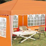 vidaXL Tente de fête pop-up 575 x 289 x 245 cm Orange